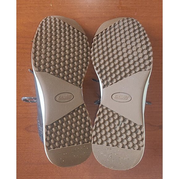 KHOMBU Women's Ankle Boots Clara All-Weather Shoes Gray Lace-Up Nice! - Picture 5 of 10